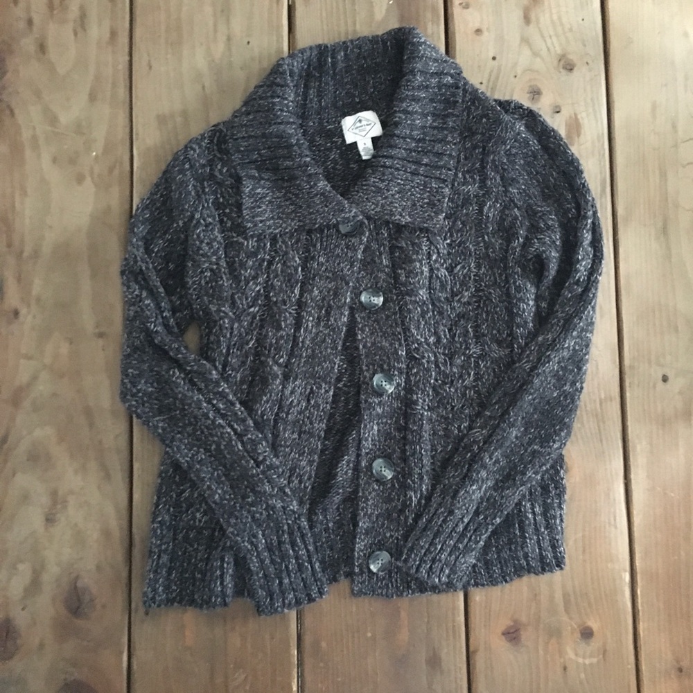 Grey button up cardigan Size S